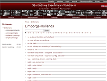 Tablet Screenshot of limburgs.org